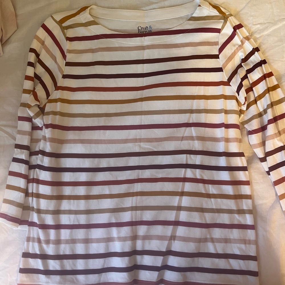 Croft and Barrow striped shirt. Size medium